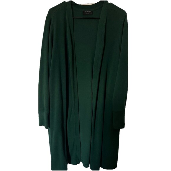 Women’s Lane Bryant Hunter Green Cardigan Duster  w/Pockets Size 18/20 - Picture 1 of 6